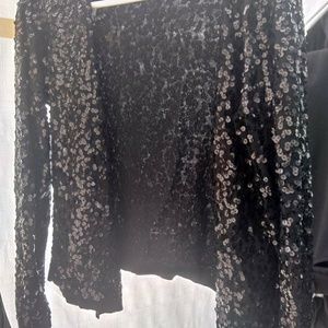 Sequin cardigan jacket size LG